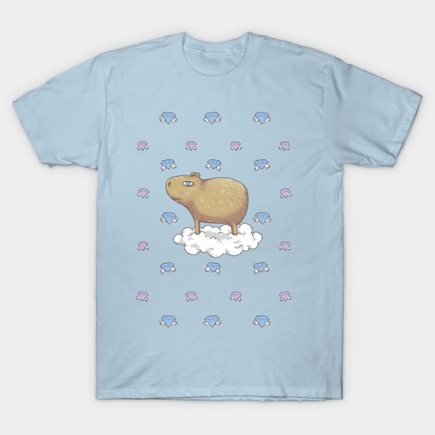 Capy in the Sky with Diamonds T-Shirt by spookylili